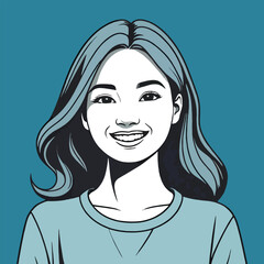 vector of  happy woman, international woman day