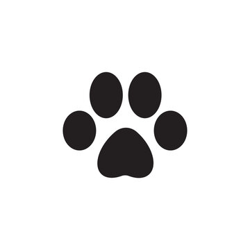 Paw icon . paw print sign and symbol. dog or cat paw. vector illustration.