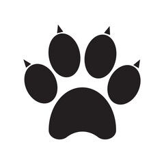 Paw icon . paw print sign and symbol. dog or cat paw. vector illustration.