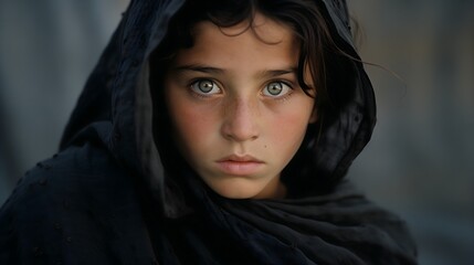 portrait of an Afghan girl