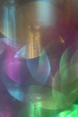 Sparkling Glitter on White Background Bokeh Abstract Close Up