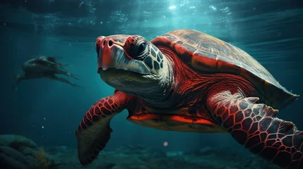 Ingelijste posters image of a turtle and a rhino fused together, ultra realistic, 4k high definition, ultra detailed 4k, uhd, hdr --ar 16:9 Job ID: 56ef4212-89a0-4630-9592-f4e121047b02 © Carmelo