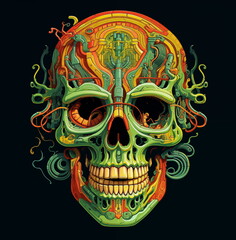 skull with a skull
