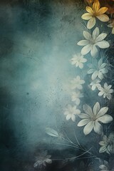 slate abstract floral background with natural grunge texture
