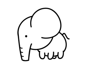 This is line art of several animals in a very cute style and suitable for children to use.