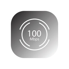 mbps speedometer icon vector