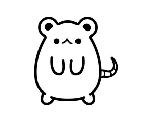 This is line art of several animals in a very cute style and suitable for children to use.