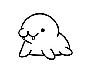 This is line art of several animals in a very cute style and suitable for children to use.