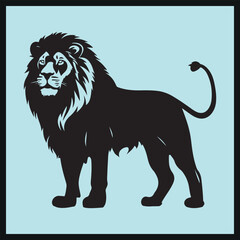 Lion Silhouette Vector Illustration Image