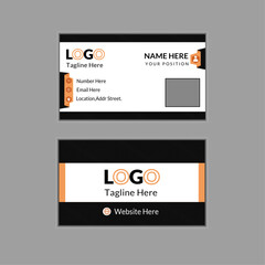 Creative business card design template.