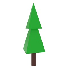 Simple Tree isolated on white background