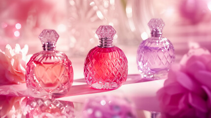 Obraz na płótnie Canvas Perfume Bottle. Spritz of Glamour