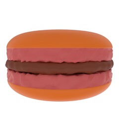 Macaron isolated on white background
