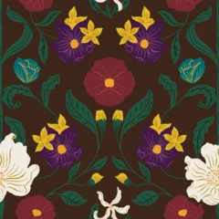 Rolgordijnen Floral ornament seamless pattern © Kem.Peeraphat