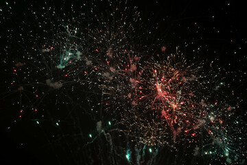 fireworks on the sky