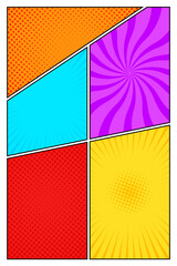 background comic book palette pop art