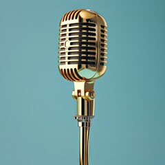 retro microphone of the stars