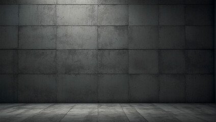 Fototapeta premium Black slate stone background pattern with high resolution. Black concrete background.