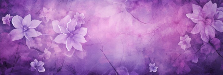 violet abstract floral background with natural grunge texture