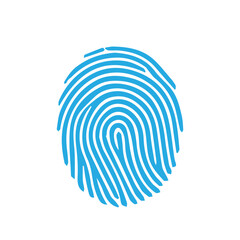  black isolated fingerprint 