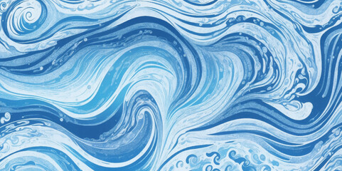 Abstract watercolor soft blue print sea water ocean background. Soft blue sea watercolor liquid fluid texture background.