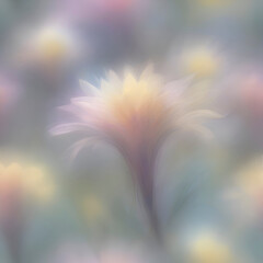 Pastel flower paintings in the impressionist style. 