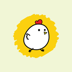 Cute Chicken Run Logo