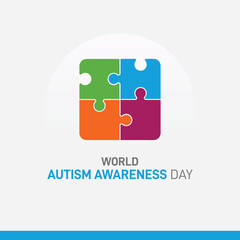 World Autism Awareness Day. Autism Awareness Day Creative concept. Autism Awareness background vector illustration. 