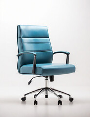 Modern office leather Office chair isolated on the white background