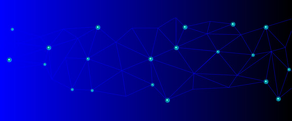 Abstract blue background social network for digital wallpaper design.