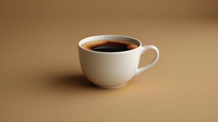 A cup of coffee sitting on top 