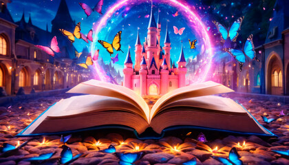 Enchanted Book Pages: Castle of Dreams.