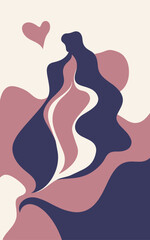 Abstract background poster. Good for fashion fabrics, postcards, email header, wallpaper, banner, events, covers, posters, advertising, and more. Women's day, mother's day background.