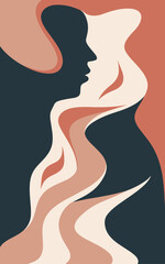 Abstract background poster. Good for fashion fabrics, postcards, email header, wallpaper, banner, events, covers, posters, advertising, and more. Women's day, mother's day background.