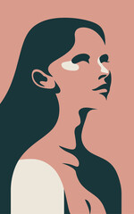 Abstract background poster. Good for fashion fabrics, postcards, email header, wallpaper, banner, events, covers, posters, advertising, and more. Women's day, mother's day background.