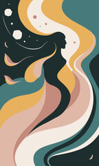 Abstract background poster. Good for fashion fabrics, postcards, email header, wallpaper, banner, events, covers, posters, advertising, and more. Women's day, mother's day background.