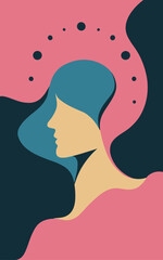 Abstract background poster. Good for fashion fabrics, postcards, email header, wallpaper, banner, events, covers, posters, advertising, and more. Women's day, mother's day background.