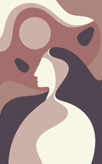 Abstract background poster. Good for fashion fabrics, postcards, email header, wallpaper, banner, events, covers, posters, advertising, and more. Women's day, mother's day background.