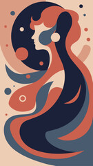 Abstract background poster. Good for fashion fabrics, postcards, email header, wallpaper, banner, events, covers, posters, advertising, and more. Women's day, mother's day background.