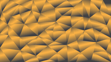 Triangle Pattern, Vector background, gold color gradient. EPS 10