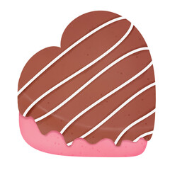heart shaped chocolate