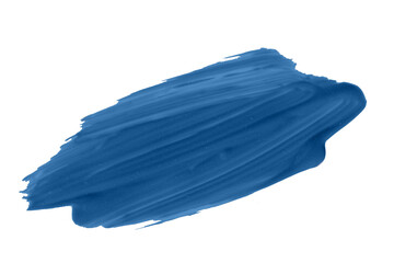 Blue watercolor background. Artistic hand paint. Isolated on transparent background.