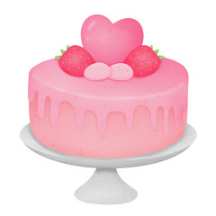 Strawberry Cake Clip Art Valentine's Day Ideas