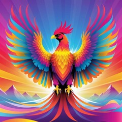 Obraz premium colorful bird