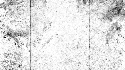 Black and white scratched grunge isolated on background, old film effect. Distressed retro paper abstract stock illustration cracked texture overlays for space or text.