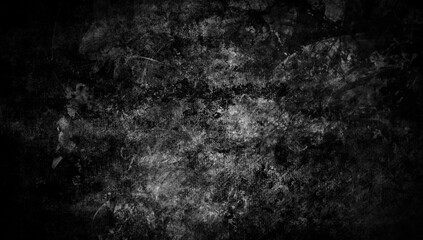 Black and white scratched grunge isolated on background, old film effect. Distressed retro paper abstract stock illustration cracked texture overlays for space or text.