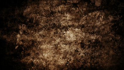 Black and white scratched grunge isolated on background, old film effect. Distressed retro paper abstract stock illustration cracked texture overlays for space or text.