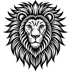 Obraz premium lion head vector