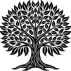 tree silhouette vector	