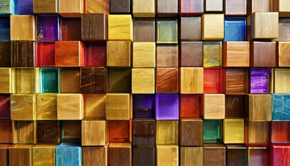 wooden squares
